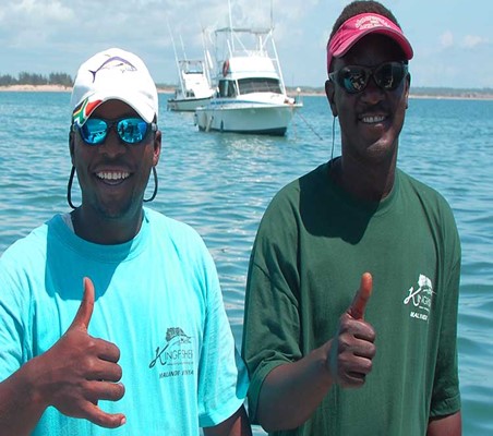 Malindi & watamu Deep Sea Fishing Kingfisher crew professionals only with ©bushtreksafaris