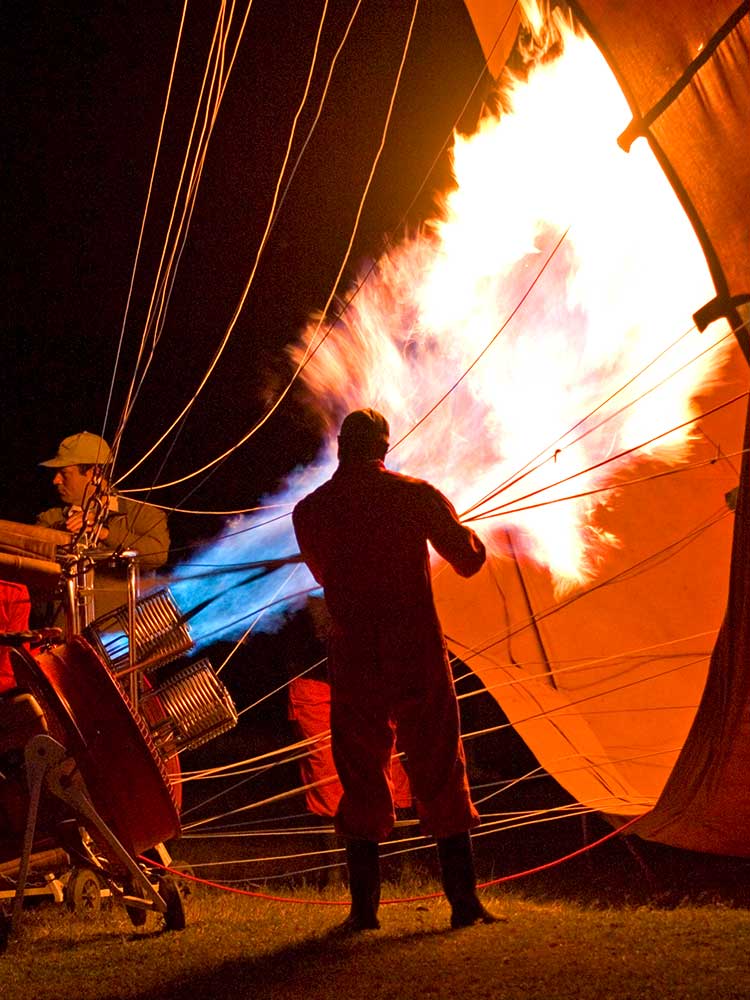 Balloon Safari early morning take off preparations kichwa tembo conservancy Kenya safari #1 ©bushtreksafaris