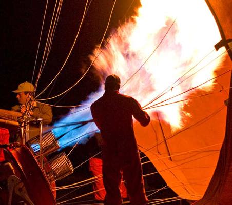 Balloon Safari early morning take off preparations kichwa tembo conservancy Kenya safari #1 ©bushtreksafaris