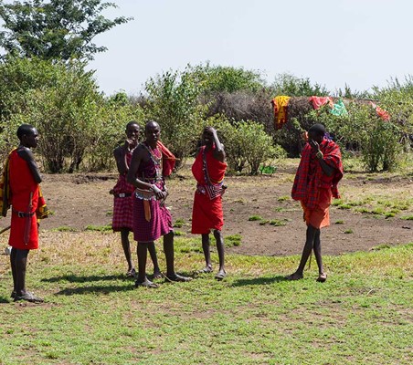 maasai preparing for the days work meet the maasai on safari ®bushtreksafaris