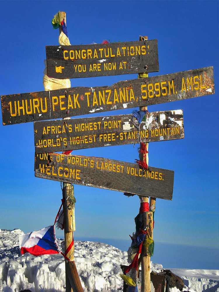 Mount Kilimanjaro climbing expedition to summit ©bushtreksafaris