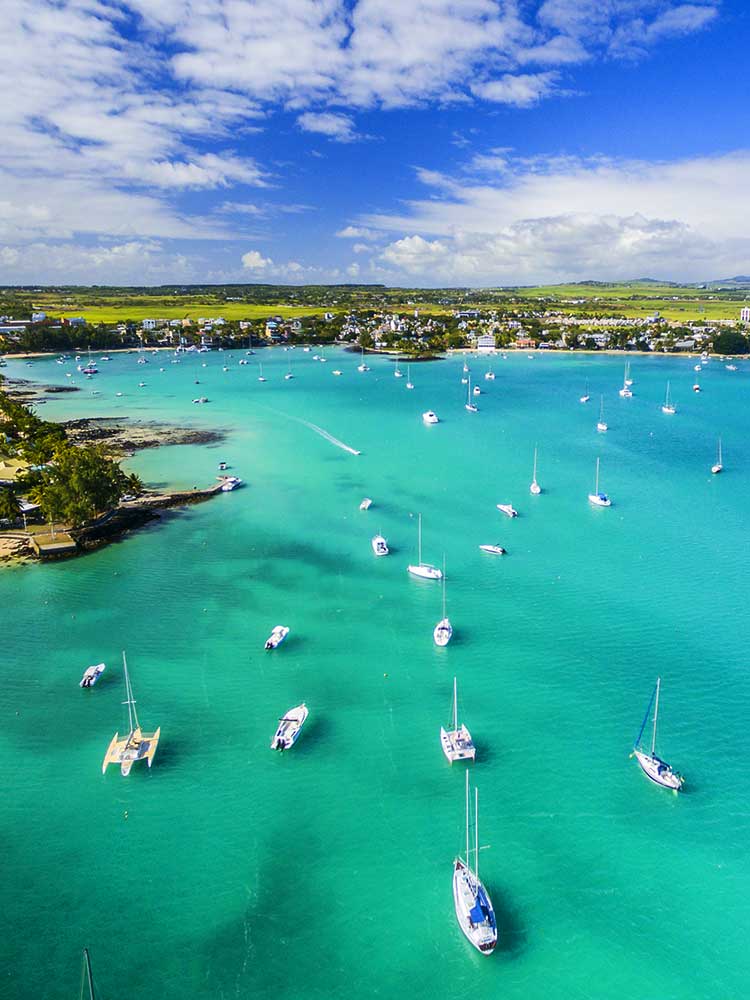 Mauritius Merville Beach In Grand Baie Pereybere North beach and bush safari honeymoon ©bushtreksafaris
