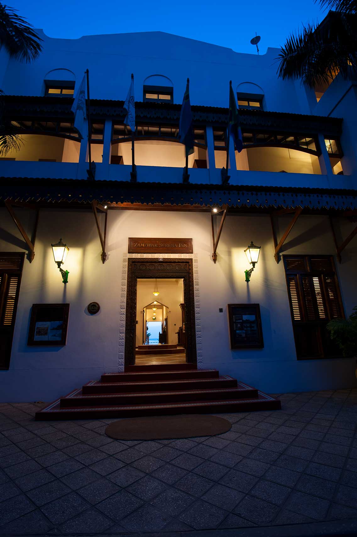 zanzibar serena entrance photo at dusk beautiful #2 ®bushtreksafaris