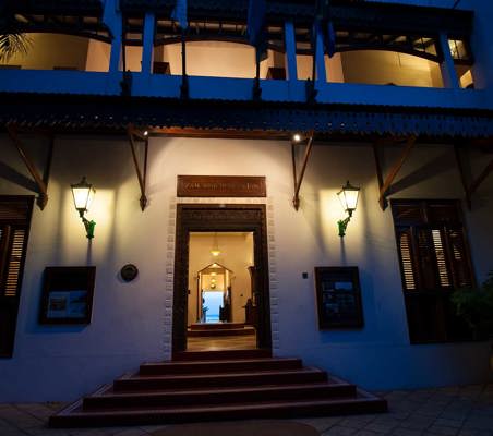 zanzibar serena entrance photo at dusk beautiful #2 ®bushtreksafaris
